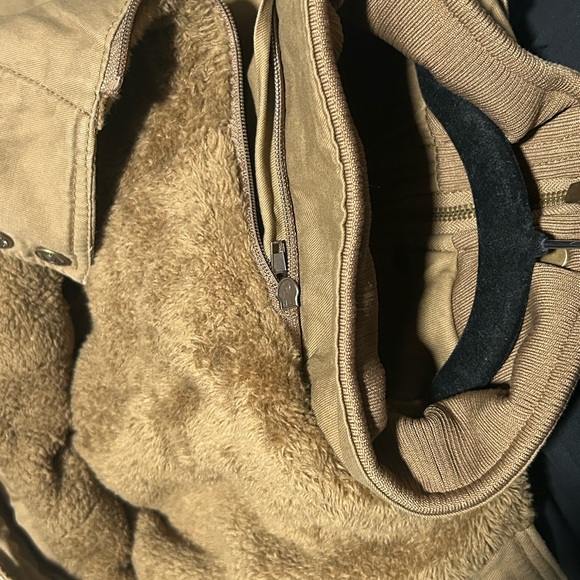Men's Classic Tan Military Jacket - Picture 5 of 5